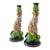 Vintage MCM Lynn Chase Jaguar Jungle Candlesticks -Pair For Sale