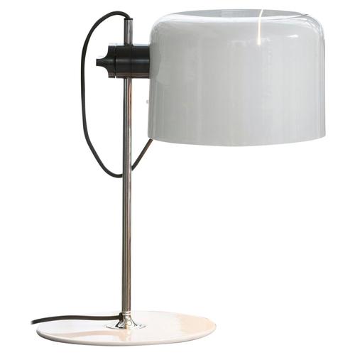 Not Yet Made - Made To Order Mid-Century Modern Coupé Table Lamp n White Metal attributed to Joe Colombo for Oluce For Sale - Image 5 of 5
