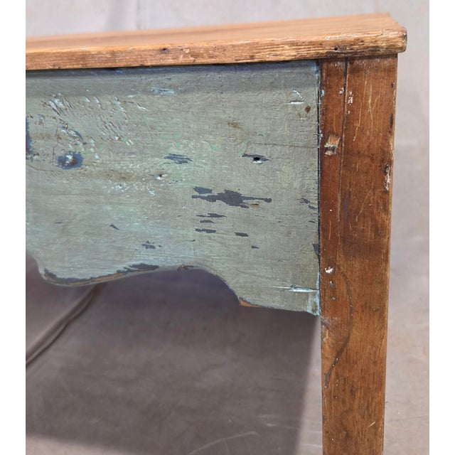 Vintage Rustic Southwestern Painted Pine Coffee Table For Sale - Image 4 of 12