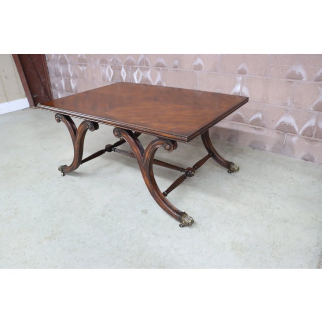 Lyre Base Coffee Table For Sale - Image 4 of 10