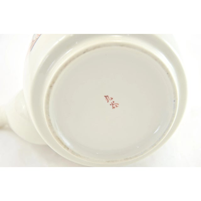 Mid 20th Century Japanese Floral Ceramic Teapot For Sale - Image 5 of 6