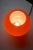 1970s Space Age Orange Full Glass Table Lamp, 1970s For Sale - Image 5 of 8