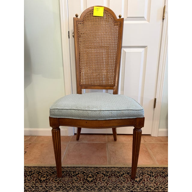1970s Hollywood Regency Faux Bamboo Dining Set by Thomasville / American Drew - 8 Chairs For Sale - Image 10 of 17