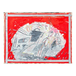 Elfi Schuselka Abstract Composition Oil on Canvas For Sale