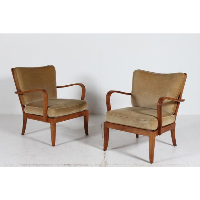Mid-Century Modern Mid-Century Ash Easy Chairs from Knoll Antimott, Germany, 1960s, Set of 2 For Sale - Image 3 of 15