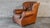 Restoration Hardware Churchill Cigar Leather Luxe Writer's Chair and Ottoman For Sale - Image 10 of 18