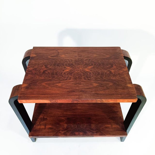 Osvaldo Borsani Italian Art Deco Sculptural Side Table in the style of Osvaldo Borsani, 1930s For Sale - Image 4 of 14