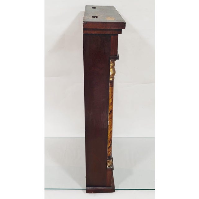 American American Mid 19th C Carved Gilt & Reverse Painted Seth Thomas Shelf Clock For Sale - Image 3 of 18