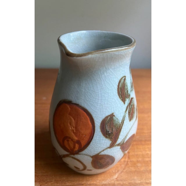 Mid Century Ceramic Decorative Vase / Catch All Vessel For Sale - Image 4 of 10