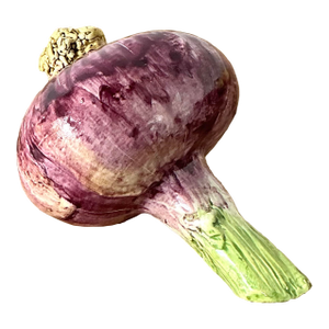 Vintage Italian Glazed Ceramic Turnip