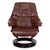 Set of Leather Reno Recliner and Ottoman with Manual Function from Stressless For Sale - Image 18 of 18