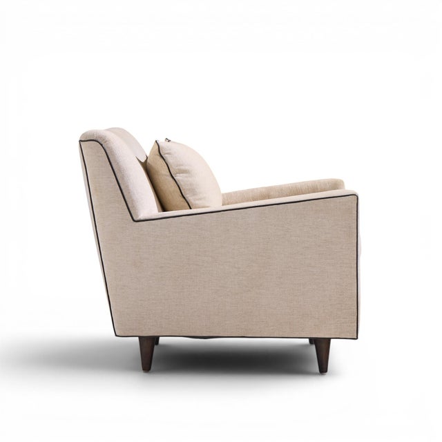 Brown Florence Knoll Model 25 Mid Century Walnut Lounge Chair For Sale - Image 8 of 9