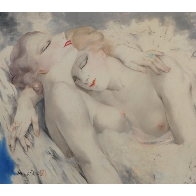 Micao Kono, Sleeping Ballerinas, Oil on Canvas For Sale - Image 3 of 8