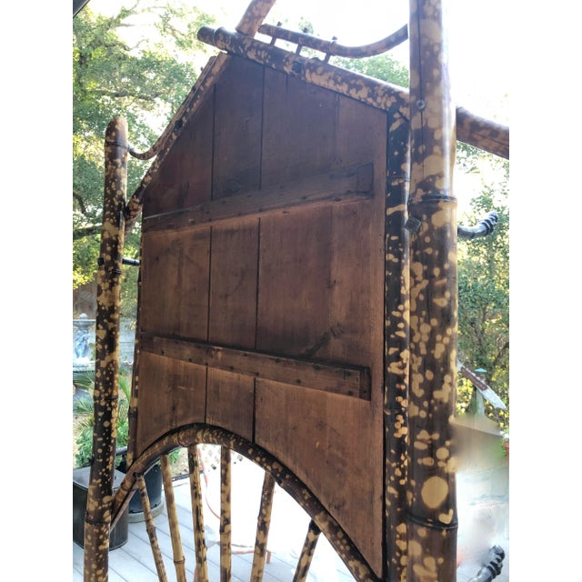 English Hall Stand Tortoise Shell Bamboo Hall Tree For Sale - Image 12 of 12