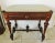 Antique Flame Mahogany & Mahogany Finial Table W/ Drawer - Padded Top For Sale - Image 9 of 12