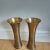 Century Furniture Vintage Pair of MidCentury Brass Ribbed Vases For Sale - Image 4 of 9