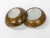 1950s Spanish Round Gilt Metal Wall Sconces - a Pair For Sale - Image 4 of 10