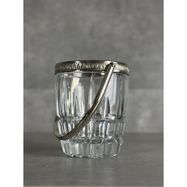 1960s Glass and Steel Ice Bucket, 1960s For Sale - Image 5 of 5