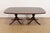Wood John Widdicomb Georgian Banded Mahogany Double Pedestal Extension Dining Table, Newly Refinished For Sale - Image 7 of 14
