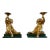 19th Century Gold Leaf Cherubs Mounted on Custom Faux Malachite Stands - a Pair For Sale