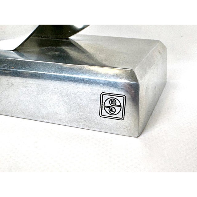 Mid-Century Modern Vintage Aluminium Fish Sculpture from Hattakitkosol Somchai, Denmark, 1982 For Sale - Image 3 of 10