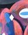 Cecilia Beaven Contemporary Abstract Pink and Blue Toned Biomorphic Rabbit Figure Painting, 2021 For Sale In Houston - Image 6 of 12