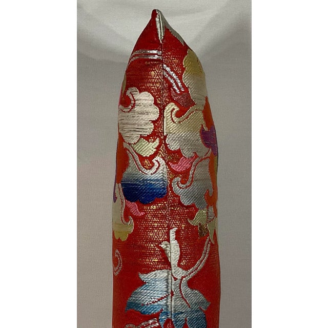 Red Vintage Single Double-Sided Pillow For Sale - Image 8 of 11