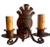 The design detail and original old paint on these sconces really give strength to these sconces.