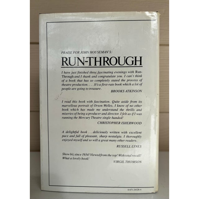 American 1970s Signed John Houseman Front & Center Hardcover in Dustcover Book For Sale - Image 3 of 12