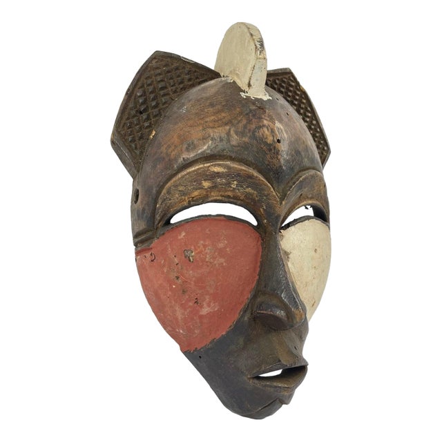 Early 20th Century Boa Mask Repainted For Sale