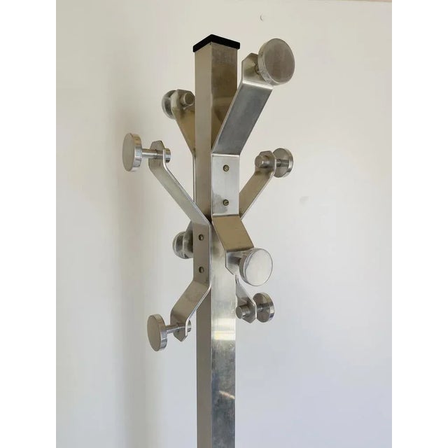 Steel and Marble Rack and Gate Door, Italy, 1970s, Set of 2 For Sale - Image 4 of 12