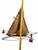 Mid-Century Modern Vintage Curtis Jere/Artisan House Signed 1977 Brass Sailboat & Buoy Wall Sculpture For Sale - Image 3 of 7