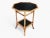 Vintage Coastal Bamboo Octagonal End Table With Black Inset Shelves For Sale - Image 12 of 18