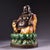 This is a finely crafted antique cloisonné enamel sculpture of Maitreya Buddha, commonly known as the laughing Buddha. The...