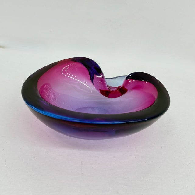Pink Sommerso Murano Glass Bowls, 1970s, Set of 3 For Sale - Image 16 of 18