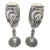 Vintage St. Louis Rams 2000 Super Bowl Era Champagne Flutes - A Pair For Sale