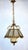 Antique French Brass and Glass Chandelier from Unbekannt, 1930s For Sale - Image 4 of 10