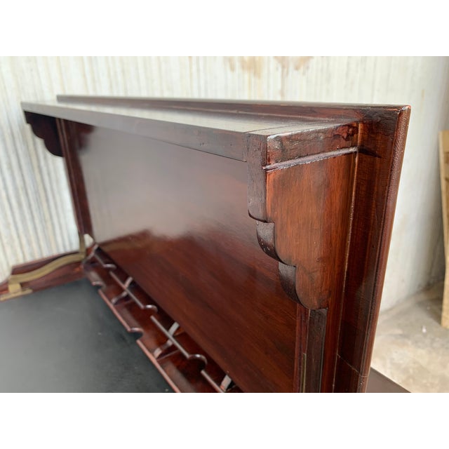 Late 19th Bureau Antique Cartonnier Sliding Top for Hidden Storage For Sale - Image 11 of 18