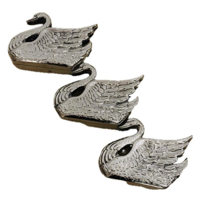 Vintage Italian Silver - Plated Swan Letter Holder For Sale - Image 10 of 10