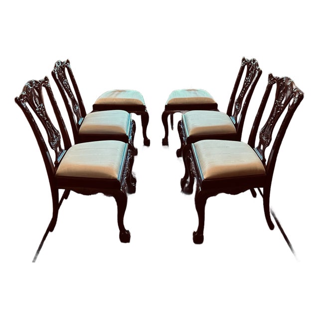 (6) Maitland-Smith Philadelphia Upholstered Dining Chair For Sale