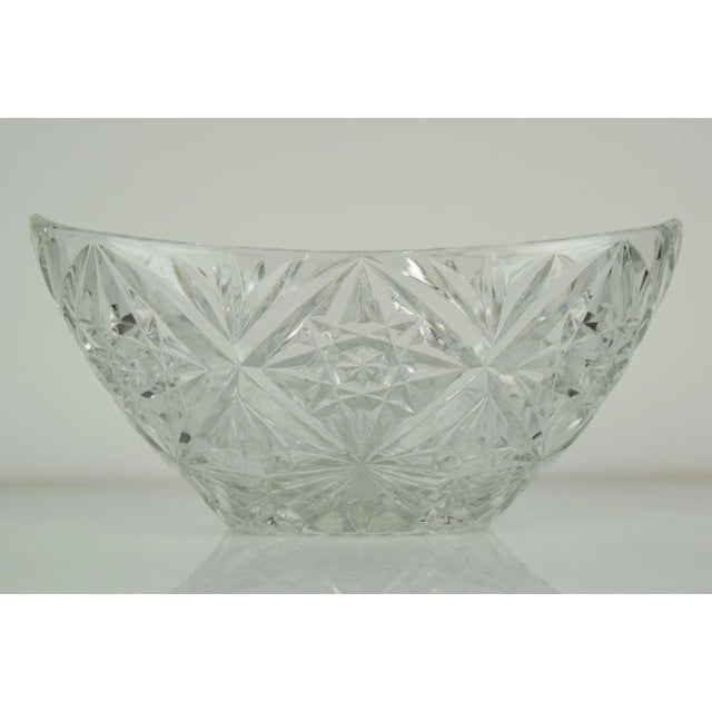 Mid-Century Crystal Glass Bowl, 1960s For Sale - Image 4 of 10