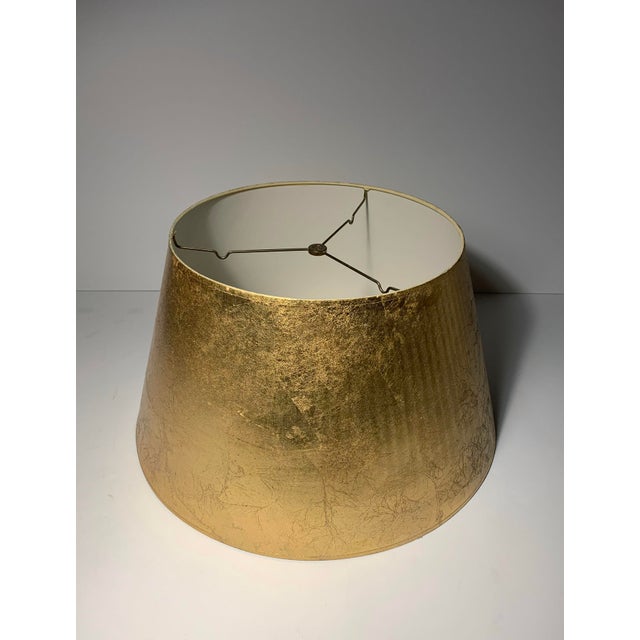 Vintage Designer Gold Leaf Lamp Shade