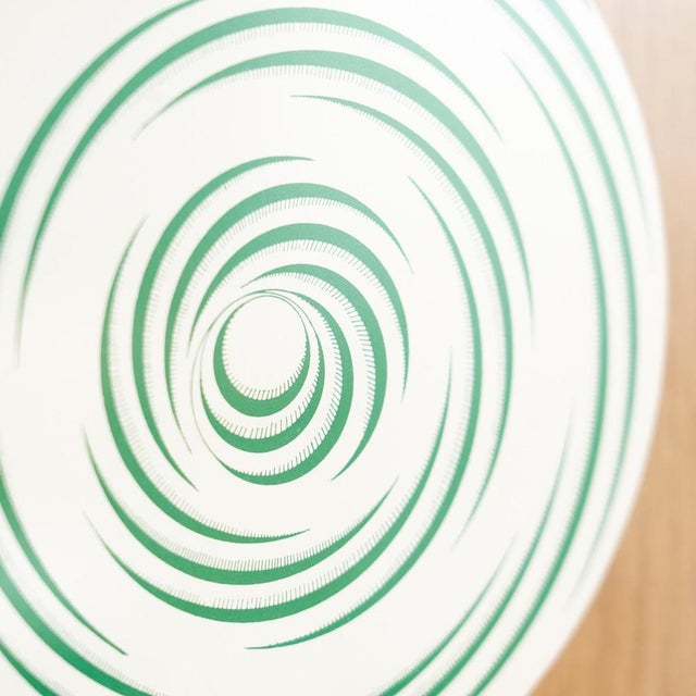 Green Marcel Duchamp, Green White Spirale Blanche Rotorelief from Konig Series 133, 1987, Wood For Sale - Image 8 of 13