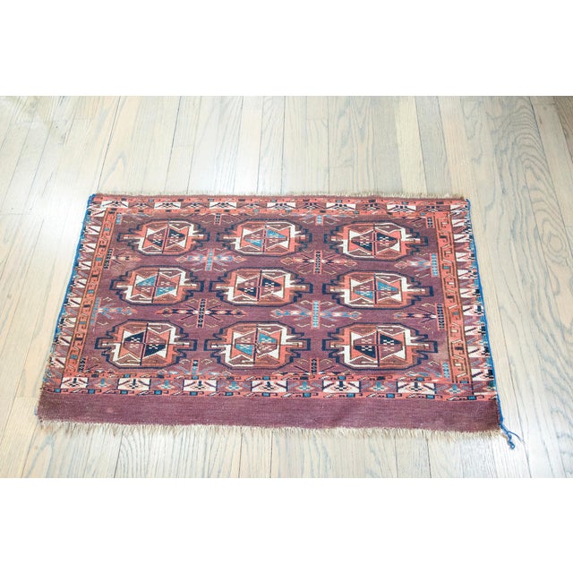 Early 20th Century Persian Yamout Rug For Sale - Image 13 of 13