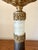 1920s Antique Bradley & Hubbard Banquet Brass & Onyx Parlor Lamp, Electrified W/ Painted Globe For Sale - Image 5 of 18