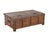 Antique Indian Teakwood Blanket Chest/Coffee Table, C. 1900 For Sale - Image 4 of 4