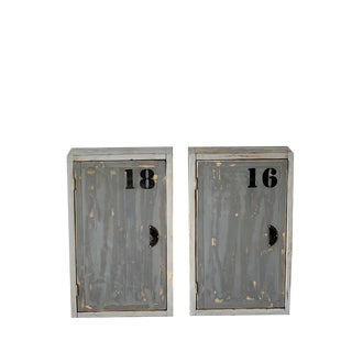 Vintage Industrial Wall Unit For Sale