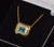 Gia Certified Natural 1.76Cts Emerald Diamond 18k Solid Gold Necklace For Sale - Image 15 of 17