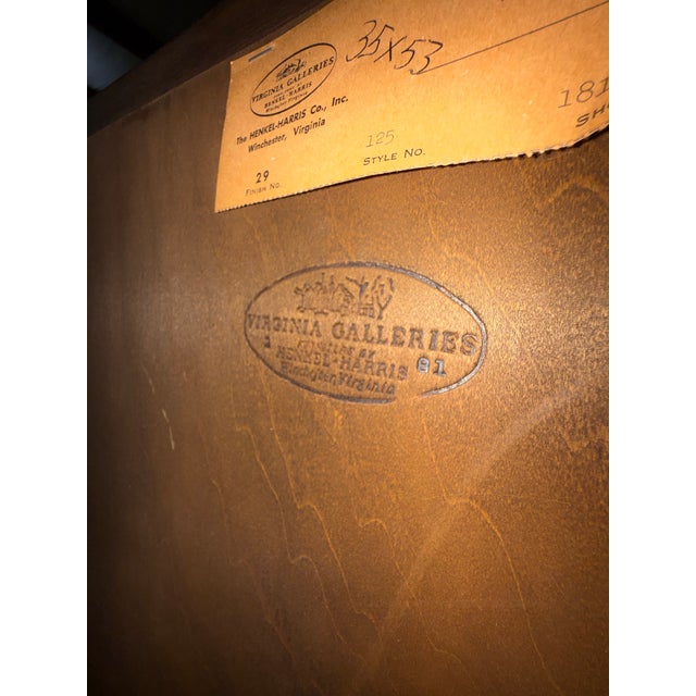 Vintage Henkel Harris Mahogany Wall Mirror For Sale In Baton Rouge - Image 6 of 9