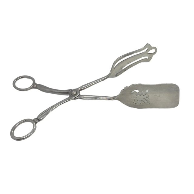 Vintage Sheffield England Electro-Plated (EPNS) Pastry Bread Serving Tongs. These vintage tongs were made in the mid-20th...